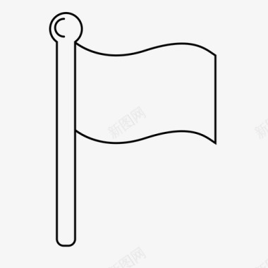 旗帜营地地点图标图标