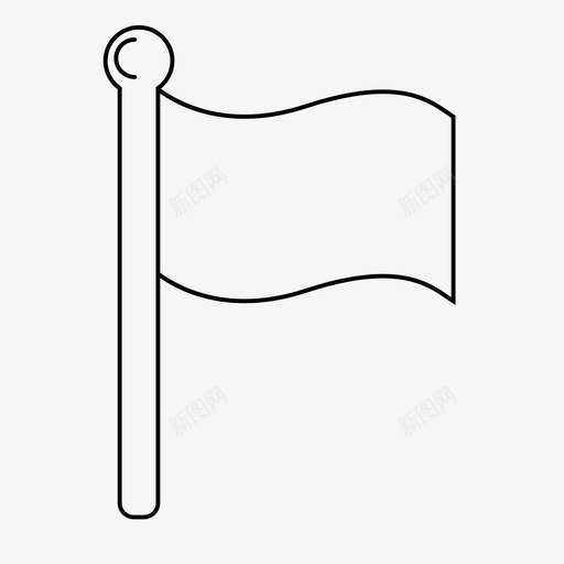 旗帜营地地点图标svg_新图网 https://ixintu.com 别针 地点 旗帜 标记 营地 露营