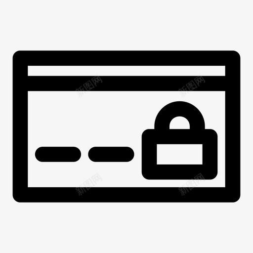 卡安全atm银行图标svg_新图网 https://ixintu.com atm 交易 卡安全 购物最大胆 银行 锁定