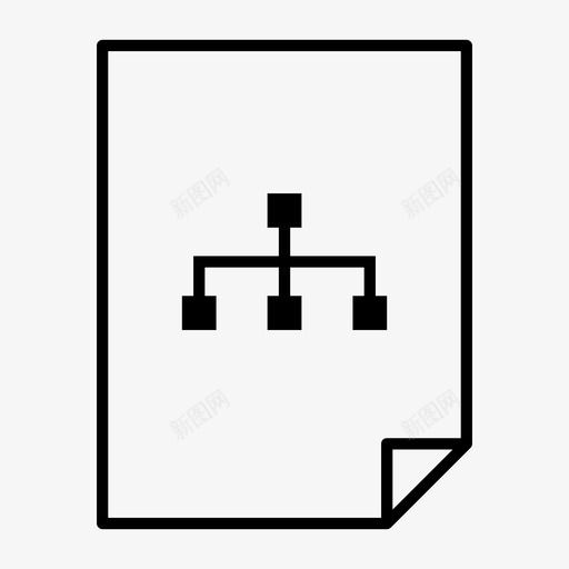 文件图表业务连接图标svg_新图网 https://ixintu.com 业务 团队 层次结构 文件图表 流程图 组织 连接