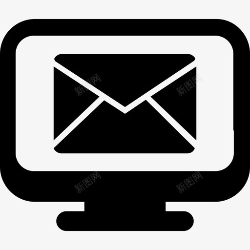 监视器屏幕上的电子邮件符号界面启动图标svg_新图网 https://ixintu.com 启动图标 界面 监视器屏幕上的电子邮件符号