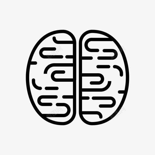 大脑灰质人脑图标svg_新图网 https://ixintu.com 人脑 大脑 智力 灰质 神经组织