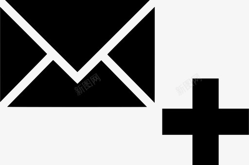电子邮件添加邮件新建图标图标