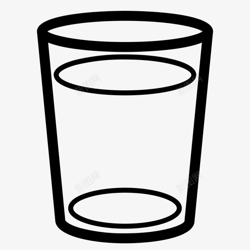 满杯乐观玻璃杯图标svg_新图网 https://ixintu.com 乐观 半杯满 水 满杯 玻璃杯
