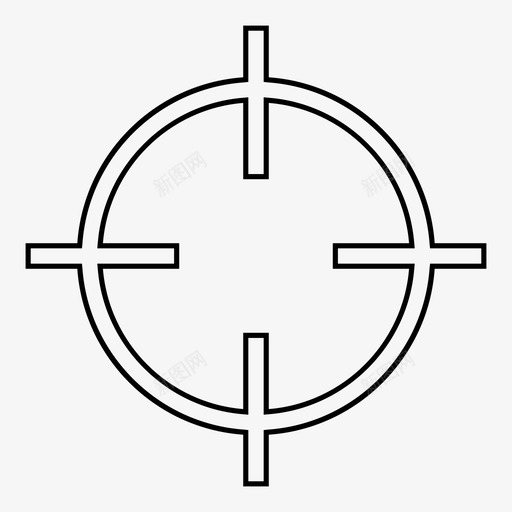 十字准星野心焦点图标svg_新图网 https://ixintu.com 任务 十字准星 点 焦点 目标 目的地目标 野心