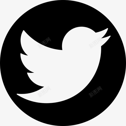 Twitter社交标识社交图标圆形svg_新图网 https://ixintu.com Twitter社交标识 社交图标圆形