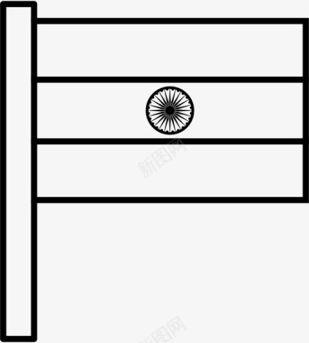印度亚洲国家图标图标