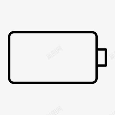 电池空电池没电电量低图标图标
