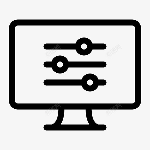 监视器设置均衡器选项图标svg_新图网 https://ixintu.com 均衡器 滑块 监视器设置 设置 选项 首选项