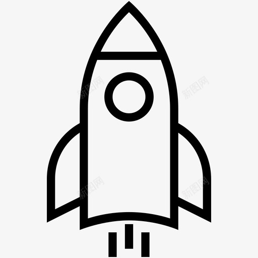 火箭导弹火箭发射图标svg_新图网 https://ixintu.com 宇宙飞船 导弹 火箭 火箭发射 航天器 运输线图标集合