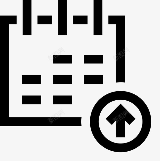 上传日历月日程表图标svg_新图网 https://ixintu.com 上传日历 日程表 月