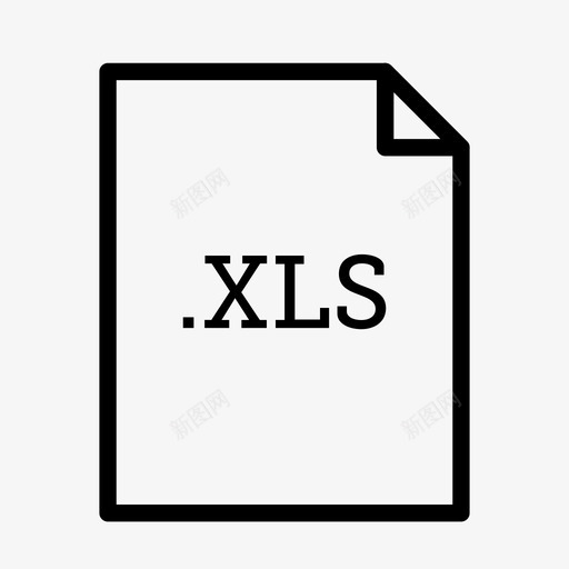 xls文件应用程序和文件类型图标svg_新图网 https://ixintu.com xls文件 应用程序和文件类型
