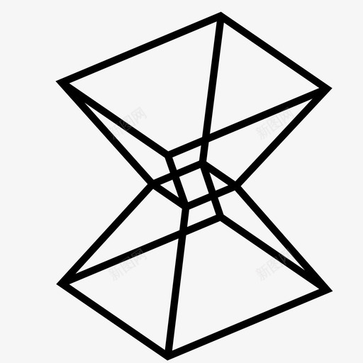 不规则多面体三维三维形状图标svg_新图网 https://ixintu.com 三维 三维图形 三维形状 不规则多面体 几何体 立体图形