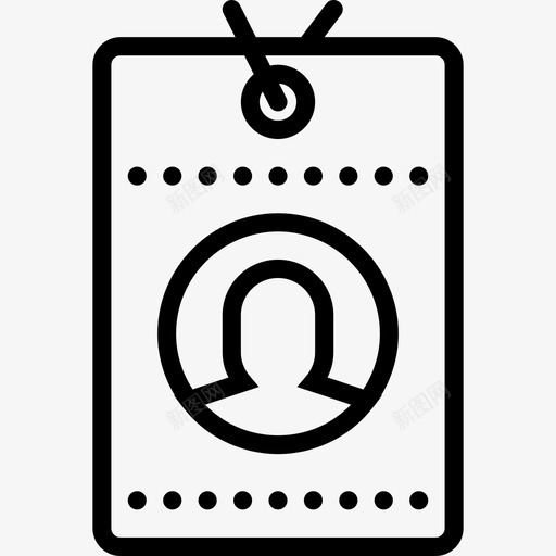身份证名片线图标svg_新图网 https://ixintu.com 名片 线图标 身份证