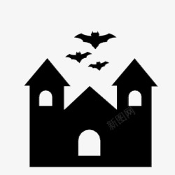 女巫之家女巫之家蝙蝠图标高清图片