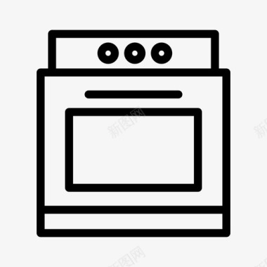 炉灶厨师电炉图标图标