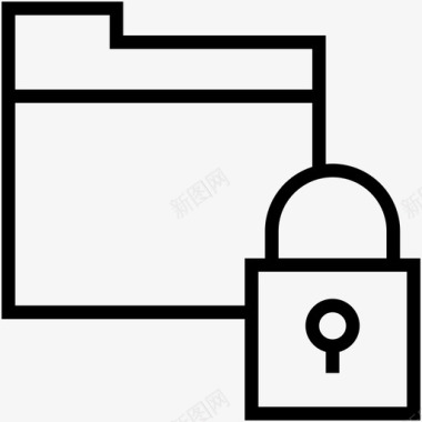 锁定文件夹数据安全文件夹安全图标图标