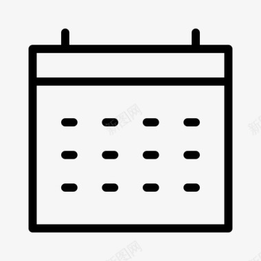 日历关注商务开发图标图标