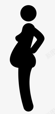 怀孕母亲爱图标图标