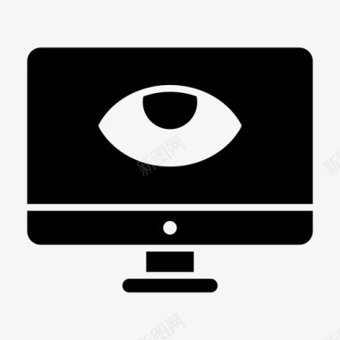 眼睛监视器计算机屏幕监视器dekstop图标图标