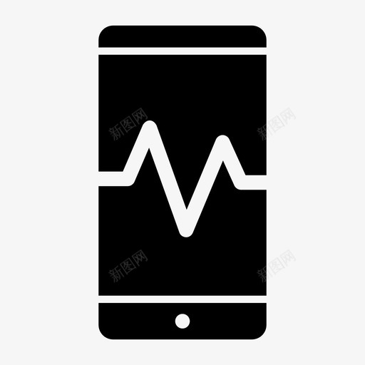 pulse智能手机活动android图标svg_新图网 https://ixintu.com android pulse智能手机 屏幕通知 手机 智能手机界面 活动 移动通知