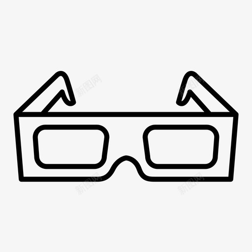 3d眼镜80年代电影图标svg_新图网 https://ixintu.com 3d眼镜 80年代 电影 真棒的80年代 立体镜