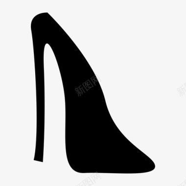 高跟鞋女鞋衣服图标图标