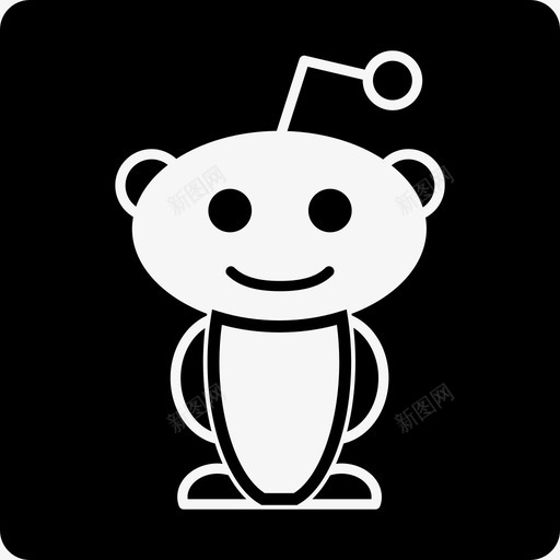 Reddit徽标社交社交图标方形svg_新图网 https://ixintu.com Reddit徽标 社交 社交图标方形