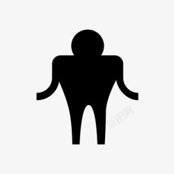一手负重的健美运动员肌肉男健美运动员大胆的男人图标高清图片