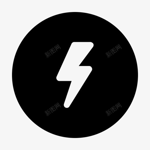 闪电闪光手电筒图标svg_新图网 https://ixintu.com 手电筒 闪光 闪电