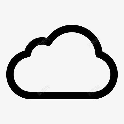 云云计算云服务图标svg_新图网 https://ixintu.com 云 云服务 云计算 天气 天空