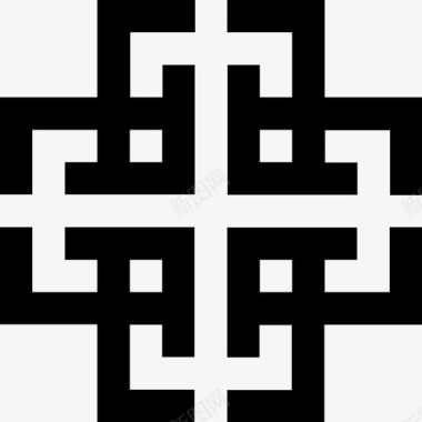 符号抽象十字图标图标