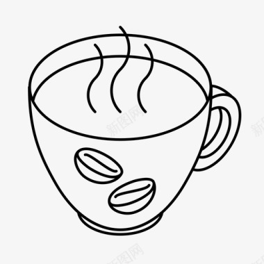 浓缩咖啡杯饮料咖啡图标图标