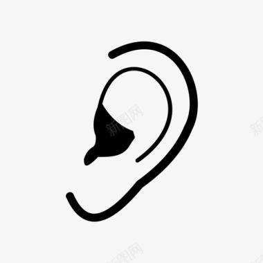 耳朵五官听图标图标