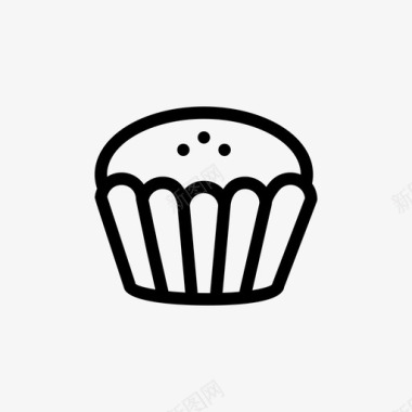 纸杯蛋糕食物松饼图标图标