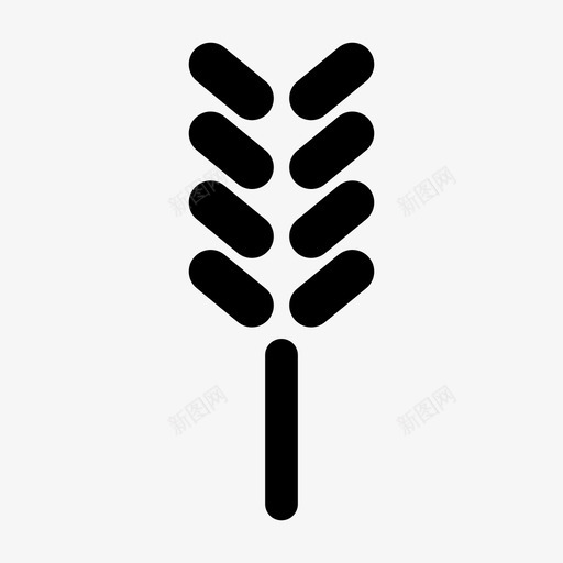 小麦谷类植物图标svg_新图网 https://ixintu.com 小麦 小麦粉 植物 谷类 谷类植物