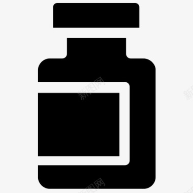 药品罐药品药瓶图标图标
