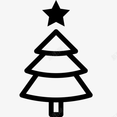 圣诞树装饰诺埃尔图标图标