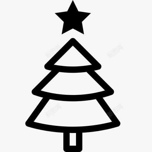 圣诞树装饰诺埃尔图标svg_新图网 https://ixintu.com 圣诞树 多蒂 松树 装饰 诺埃尔