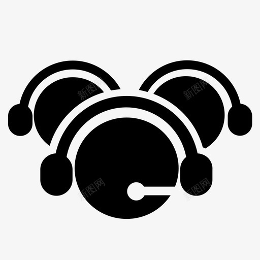 客户支持团队呼叫中心客户帮助图标svg_新图网 https://ixintu.com 呼叫中心 客户帮助 客户支持团队 客户服务中心 服务台