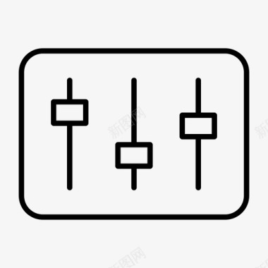 均衡器音频平衡音频混音器图标图标