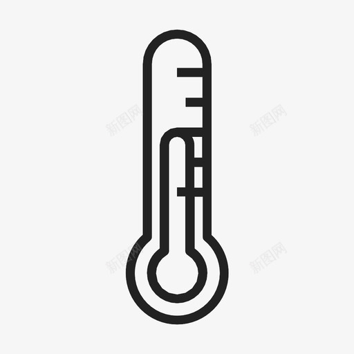 温度计热天水银图标svg_新图网 https://ixintu.com 水银 温度 温度计 温度记录 热天