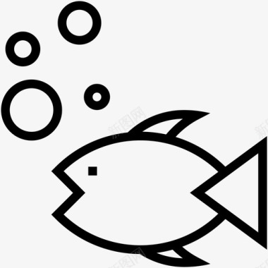 鱼动物海中鱼图标图标