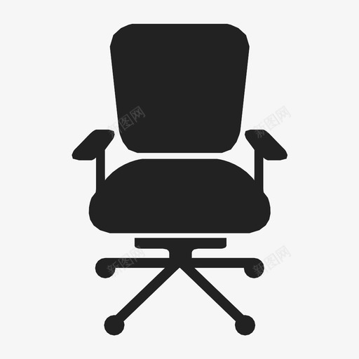 办公椅家具工作图标svg_新图网 https://ixintu.com 办公椅 家具 工作