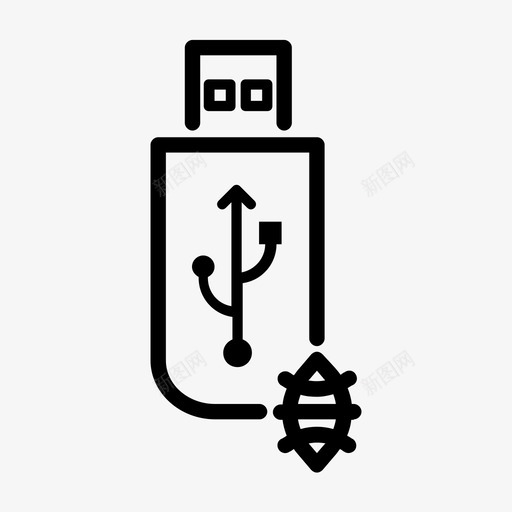 usb错误数据pendrive图标svg_新图网 https://ixintu.com pendrive usb记忆棒 usb错误 存储 数据