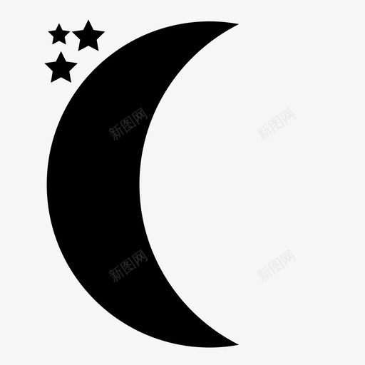 月亏月圆夜空月相图标svg_新图网 https://ixintu.com 夜空 月亏月圆 月相