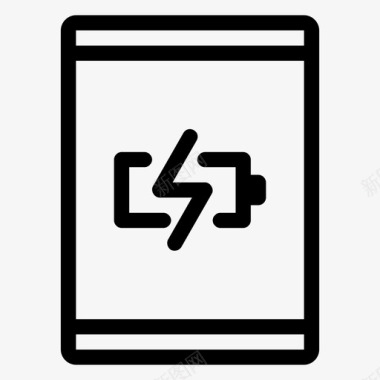 平板电脑充电电池电量充电图标图标