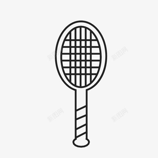 网球拍乐趣游戏图标svg_新图网 https://ixintu.com 乐趣 夏季 游戏 网球拍 运动