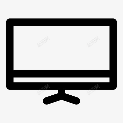 显示器电脑屏幕显示屏图标svg_新图网 https://ixintu.com 显示器 显示屏 电脑屏幕
