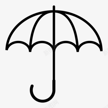 伞准备下雨图标图标
